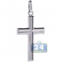Italian Sterling Silver Religious Cross Mens Pendant