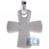 Italian Sterling Silver Maltese Cross Mens Religious Pendant