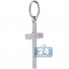 Mens Womens Classic Religious Cross Pendant Sterling Silver
