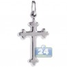 Mens Womens Gothic Cross Religious Pendant Sterling Silver