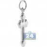 Mens Womens Gothic Cross Religious Pendant Sterling Silver