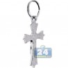 Mens Womens Gothic Crucifix Cross Pendant Sterling Silver