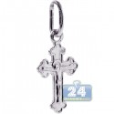 925 Sterling Silver Jesus Christ Small Cross Kids Pendant
