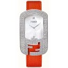 F300034575P1 Fendi Chameleon Diamond Steel Case Fuchsia Strap Watch 29mm