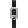 F300021011P1 Fendi Chameleon Diamond Steel Case Black Dial Watch 18mm
