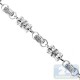 14K White Gold 5.92 ct Diamond Fancy Bead Mens Chain 30 Inches