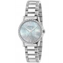 Gucci G-Timeless 27 mm Diamond Womens Steel Watch YA126525