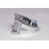 Mens Diamond Signet Pinky Ring 14K White Gold 2.74 Carat