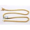 Pure 24K Yellow Gold Miami Cuban Link Mens Solid Chain 6 mm