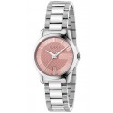 Gucci G-Timeless 27 mm Pink Dial Steel Womens Watch YA126524