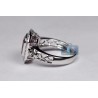 18K White Gold 2.85 ct Pink Tourmaline Diamond Womens Ring