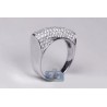 18K White Gold 1.26 ct Diamond Womens Edge Ring