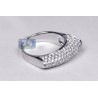 18K White Gold 1.26 ct Diamond Womens Edge Ring