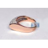 18K Rose Gold 1.27 ct Diamond Womens Edge Ring