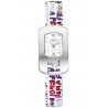 F302024047D1 Fendi Chameleon Multicolor Graffiti White Dial Watch 18mm
