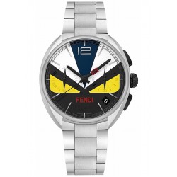 Fendi Momento Bugs Colored Dial Mens Steel Watch F215011500