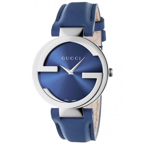 Gucci Interlocking 37 mm Blue Dial Womens Watch YA133322