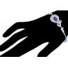 Womens Tanzanite Diamond Bracelet 18K White Gold 3.39 ct 8.25"