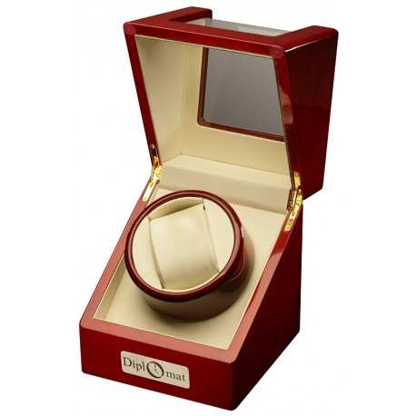 Diplomat Estate Cherry Wood Single Watch Winder 31-405