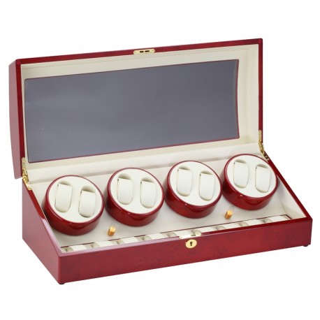 Diplomat Estate Cherry Wood Eight Watch Winder 31-418