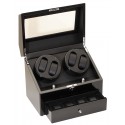 Diplomat Gothica Black Wood 4 Watch Winder 31-425
