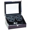 Diplomat Gothica Ebony Wood Quad Watch Winder 31-426