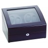 Diplomat Gothica Ebony Wood Quad Watch Winder 31-426