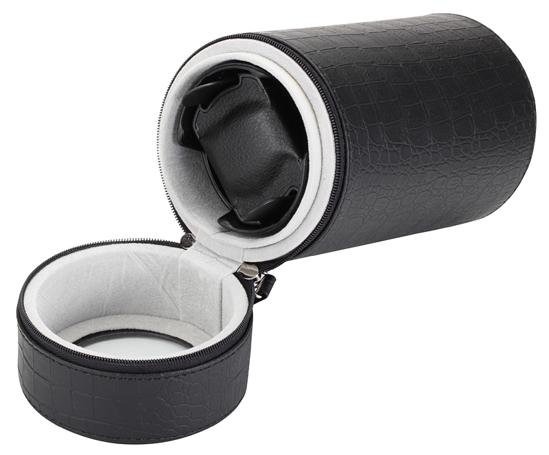 Diplomat Black Leather Single Travel Watch Winder 31438