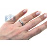 14K White Gold 0.50 ct Baguette Cut Channel Set Diamond Womens Band Ring