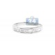 14K White Gold Baguette Channel Set Diamond Womens Band Ring