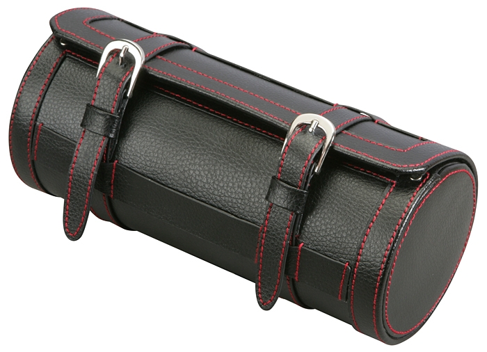Diplomat Black Leather Travel Roll Triple Watch Box 31443