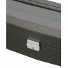 Diplomat Black Carbon Fiber Six Watch Display Box 31-447