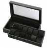Diplomat Black Carbon Fiber Twelve Watch Display Box 31-449
