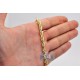Italian 14K Yellow Gold Solid Rope Mens Chain 6 mm