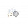 14K Yellow Gold 1.60 ct Round White CZ Push Back Womens Stud Earrings 6 mm