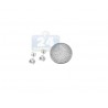 14K White Gold 2.50 ct Round CZ Push Back Womens Stud Earrings 7 mm