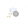 14K Yellow Gold 4.00 ct Round CZ Screw Back Womens Stud Earrings 8 mm