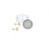 14K Yellow Gold 5.50 ct Round CZ Screw Back Womens Stud Earrings 9 mm