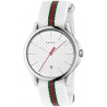 Gucci G-Timeless Web Nylon White Dial Mens Watch YA126322