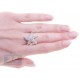 14K White Gold 1.24 ct Diamond Womens Starfish Ring