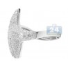 14K White Gold 1.24 ct Diamond Womens Starfish Ring