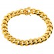 Yellow Gold 925 Silver Miami Cuban Mens Bracelet 12 mm 9 Inches