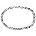 Sterling Silver Miami Cuban Link Mens Bracelet 6 mm 9 1/4 inches