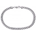 Sterling Silver Miami Cuban Link Mens Bracelet 6 mm 9 1/4 inches