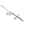Sterling Silver Rosary Beads Cross Mens Necklace 3 mm 24 26 inch
