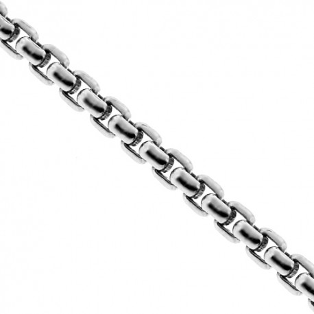 Sterling Silver Round Box Mens Chain 3 mm 18 20 22 24 26 inches