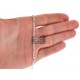 925 Sterling Silver Figaro Solid Link Mens Chain 3 mm