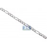 Mens Sterling Silver Solid Figaro Chain 4 mm 18 20 22 24 28 30"