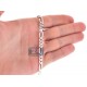 925 Sterling Silver Figaro Solid Link Mens Chain 6 mm