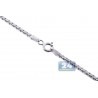 Solid Sterling Silver Square Box Mens Chain 2 mm 18 20 22 24 inch
